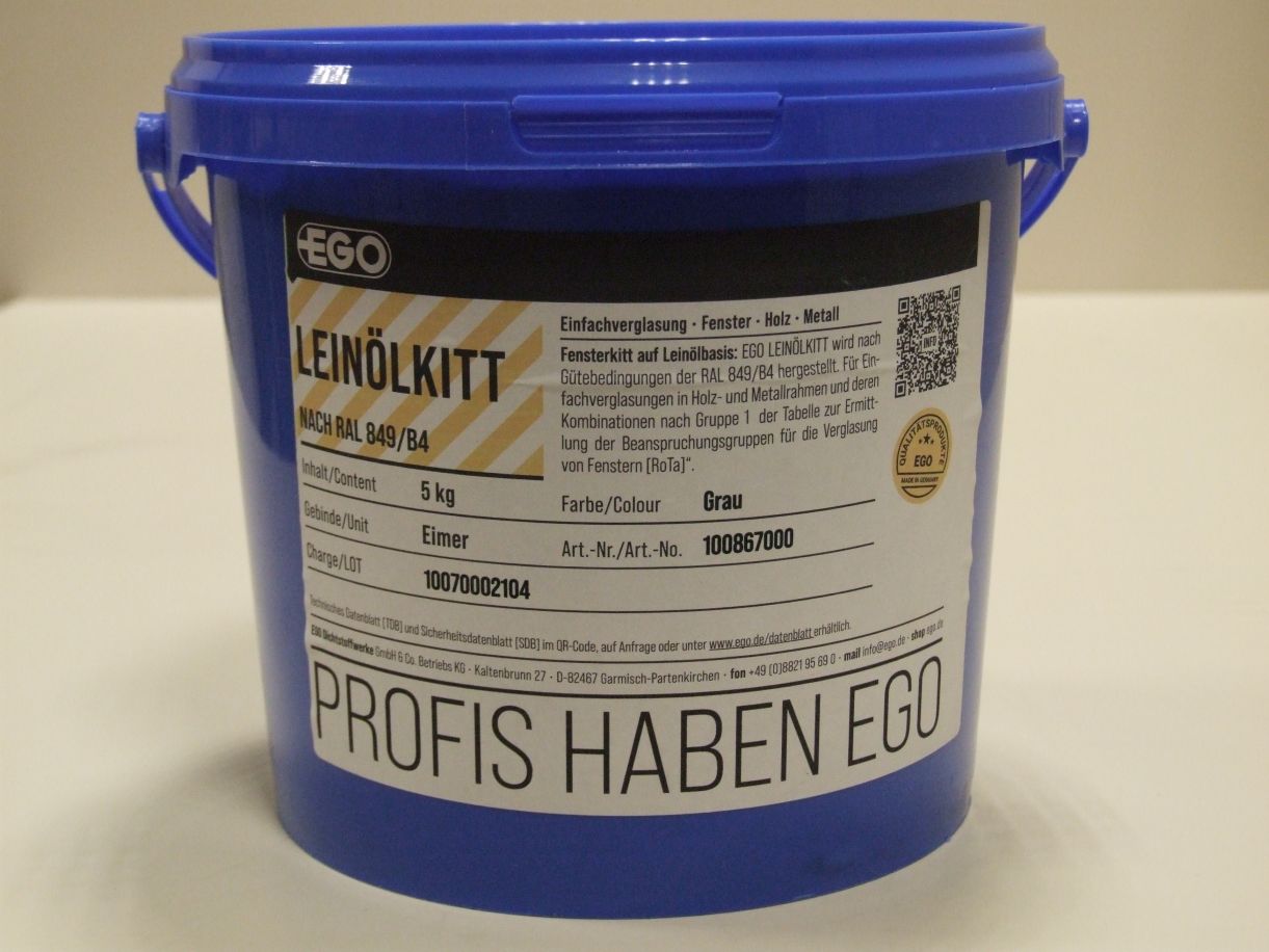 EGO Leinölkitte grau 5 kg, 100867000


