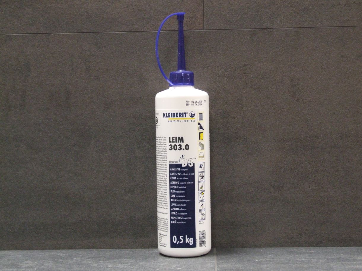 Kleiberit PVAC Klebstoff 303.0, D3-Leim, 0,5 kg


