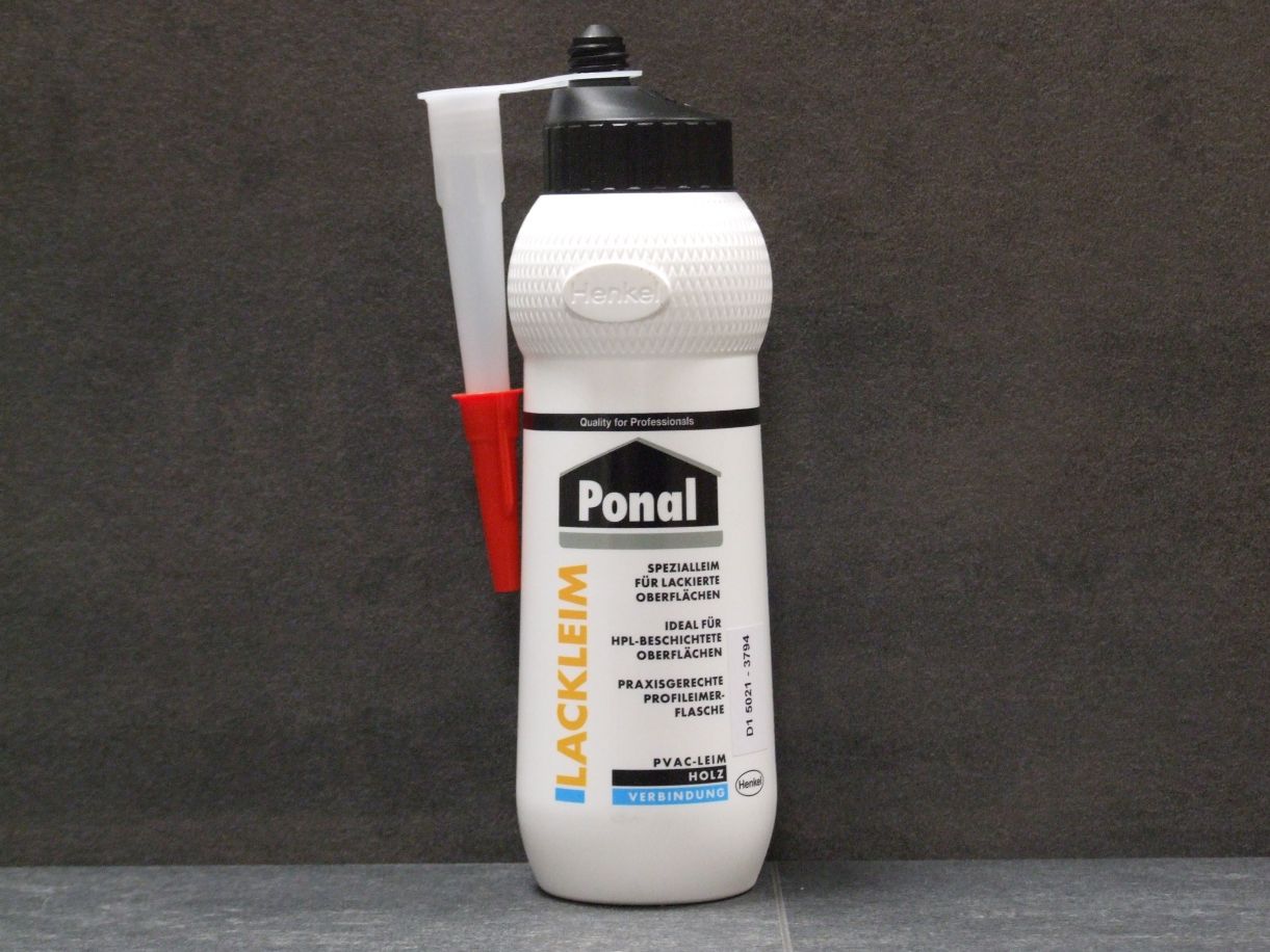 Henkel Ponal Lackleim PNL12, 400 gr.

für lackierte und HPL kunststoffbeschichtete

Oberflächen

