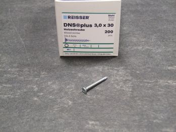 DNS plus Spanplattenschraube, 3x30 mm, VG, 

TX10, blau passiviert, 200 St./VE, 524643 


