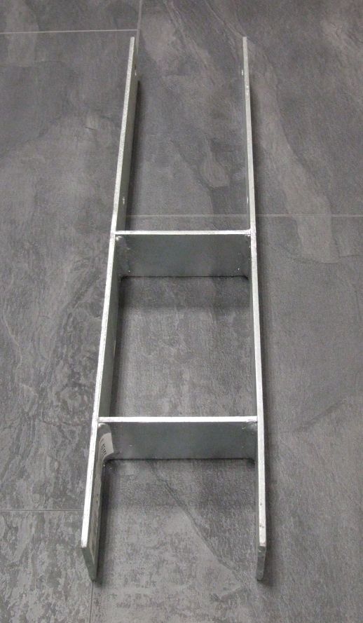 Pfostenträger H-Form 121x600 mm, 

feuerverzinkt, 203948

