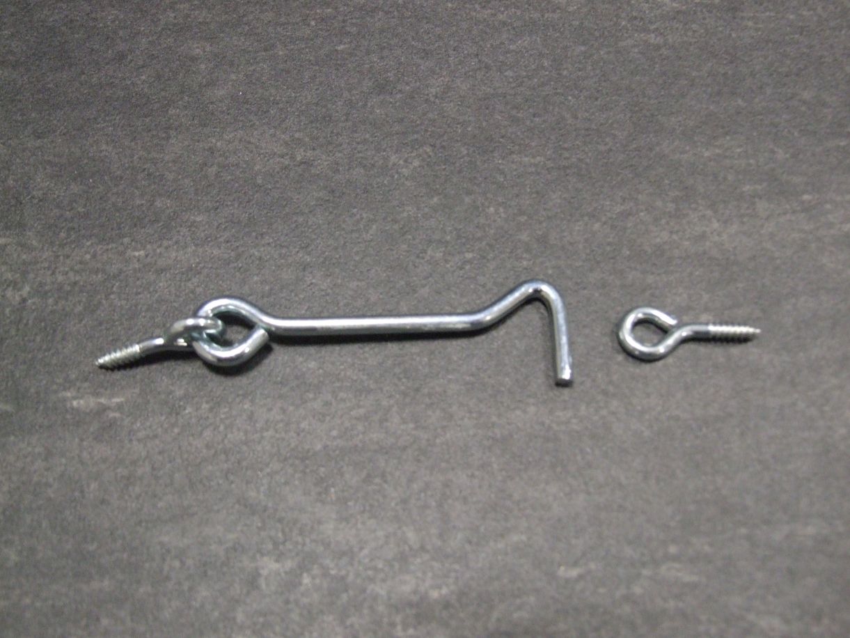 Sturmhaken 76x4 mm, mit Öse, 

blau verzinkt, 204440

