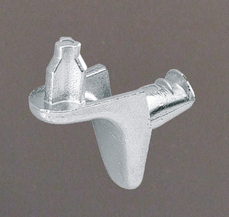 Bodenträger Universal 1, Ø 5 mm, 

mit Zapfen f. Fachboden, vernickelt, 0019557

