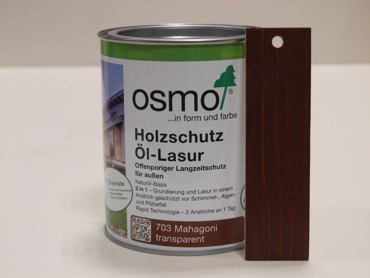 OSMO Holzschutz-Öl-Lasur Mahagoni 703,

0,75 l, 12100004

